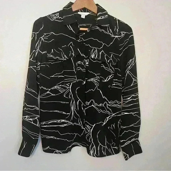 TOPSHOP Horse Utility Blouse, Size 4, High Quality EUC Rare - Picture 1 of 6